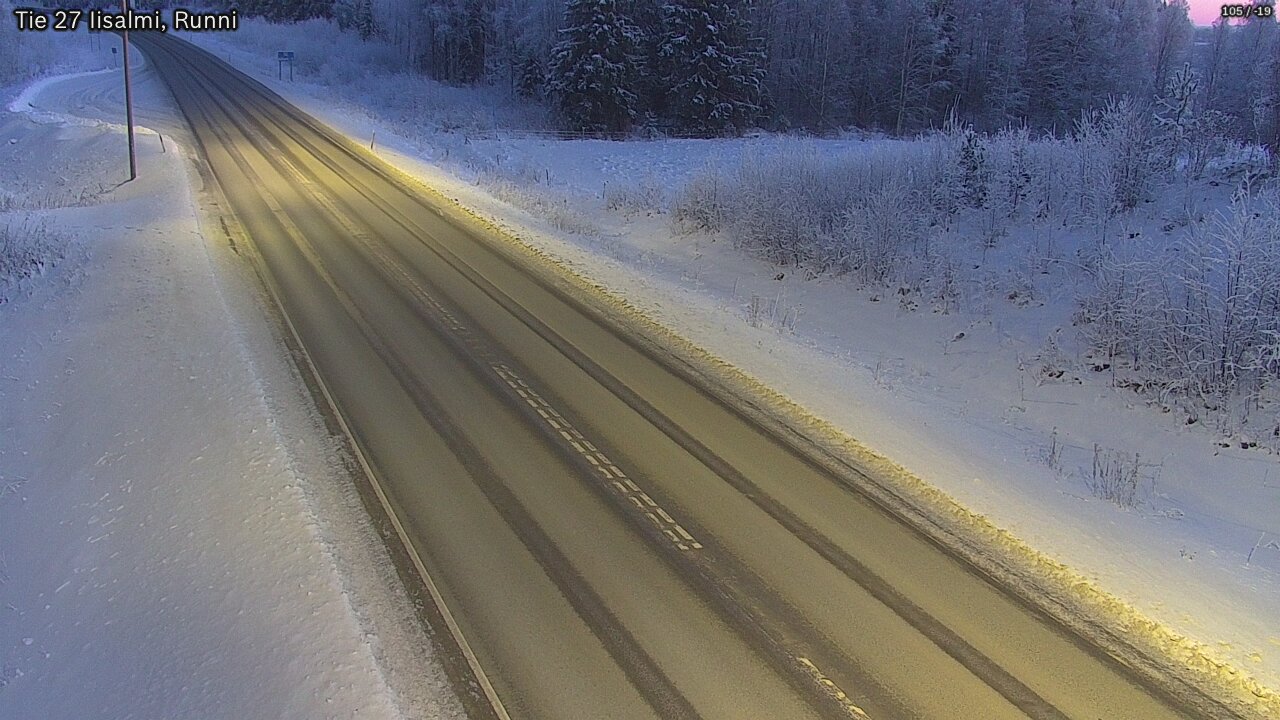 Weather Camera Image Road 27 Iisalmi, Runni, Iisalmi, Pohjois-Savo