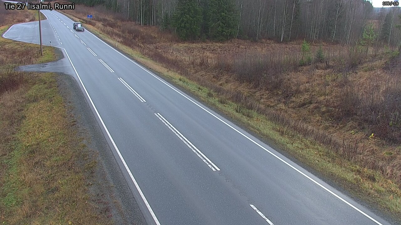 Weather Camera Image Väg 27 Idensalmi, Runni, Iisalmi, Pohjois-Savo