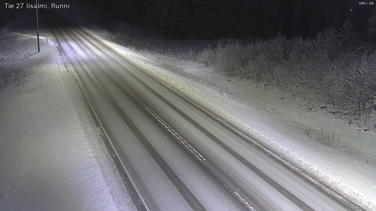Weather Camera Image Road 27 Iisalmi, Runni, Iisalmi, Pohjois-Savo