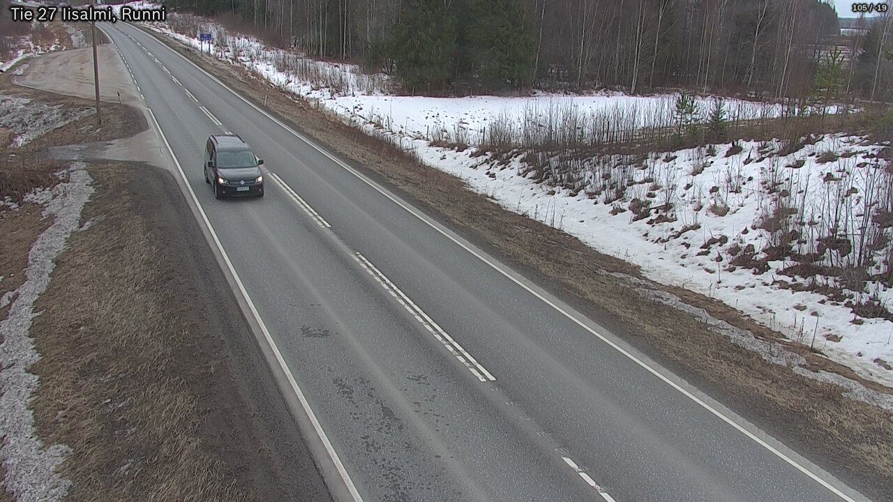 Weather Camera Image Väg 27 Idensalmi, Runni, Iisalmi, Pohjois-Savo