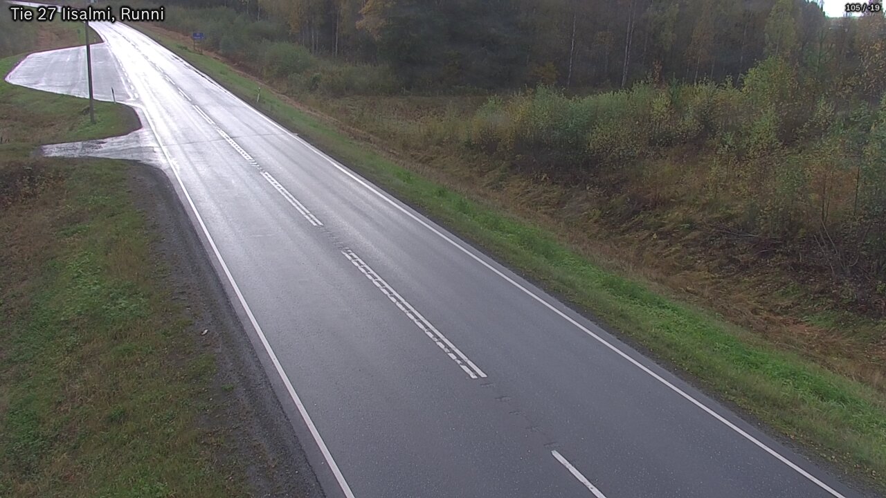 Weather Camera Image Road 27 Iisalmi, Runni, Iisalmi, Pohjois-Savo