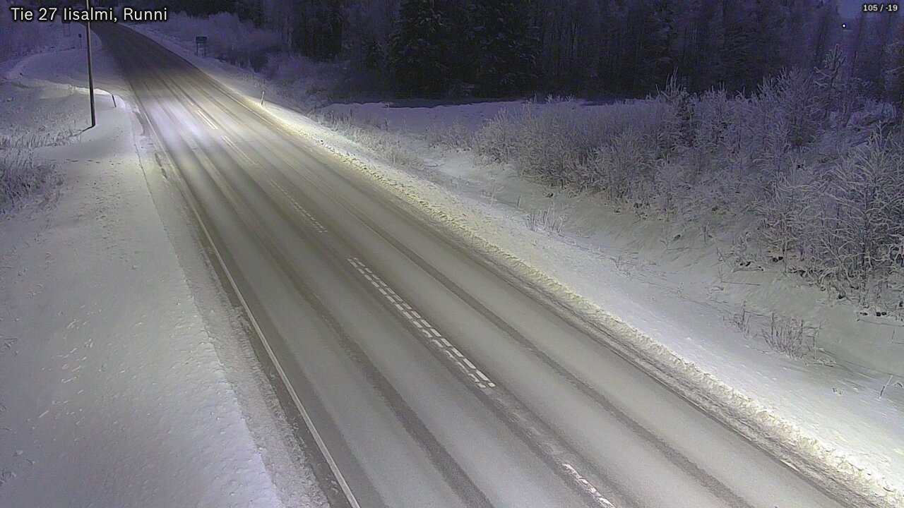 Weather Camera Image Road 27 Iisalmi, Runni, Iisalmi, Pohjois-Savo