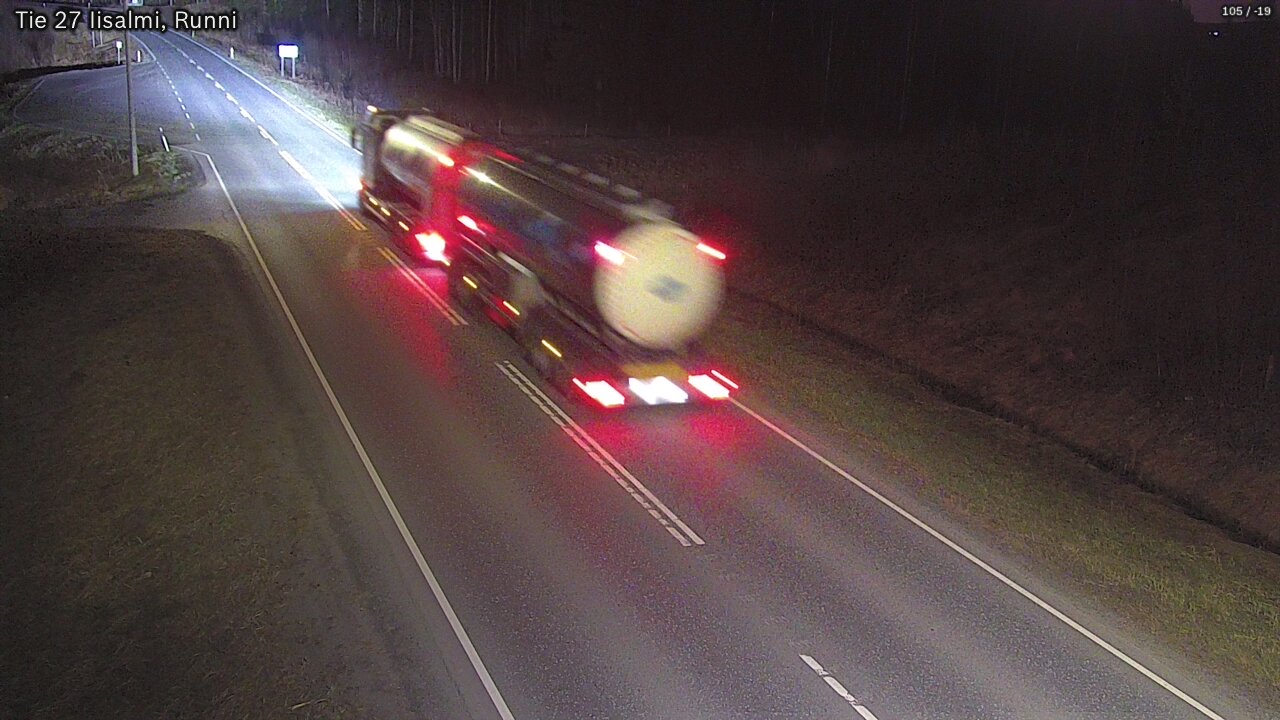 Weather Camera Image Road 27 Iisalmi, Runni, Iisalmi, Pohjois-Savo
