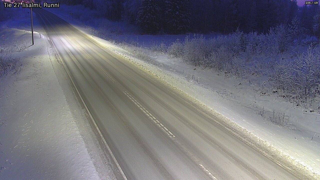 Weather Camera Image Väg 27 Idensalmi, Runni, Iisalmi, Pohjois-Savo