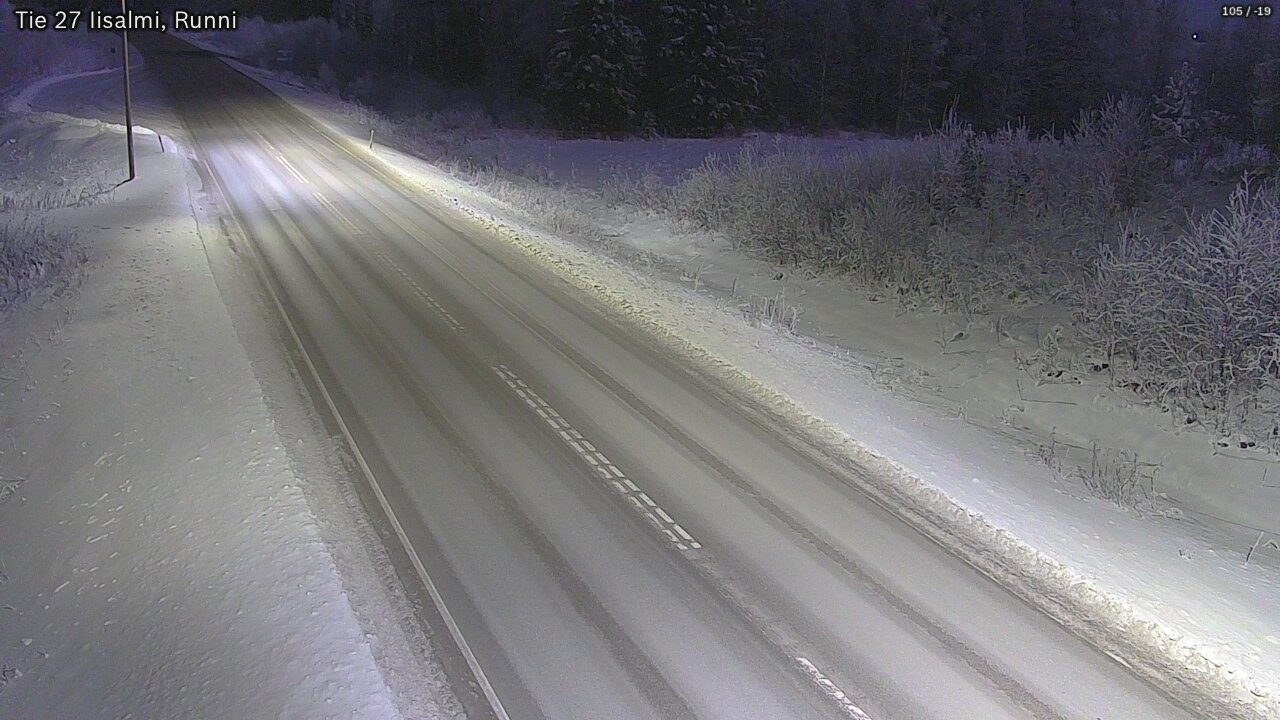 Weather Camera Image Väg 27 Idensalmi, Runni, Iisalmi, Pohjois-Savo