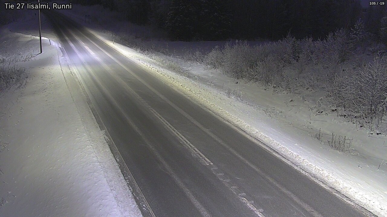 Weather Camera Image Väg 27 Idensalmi, Runni, Iisalmi, Pohjois-Savo