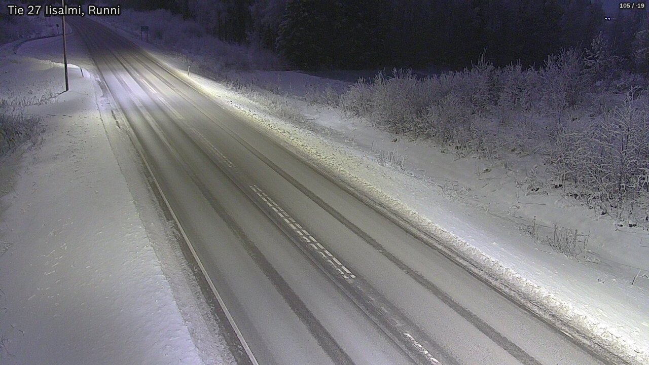 Weather Camera Image Road 27 Iisalmi, Runni, Iisalmi, Pohjois-Savo