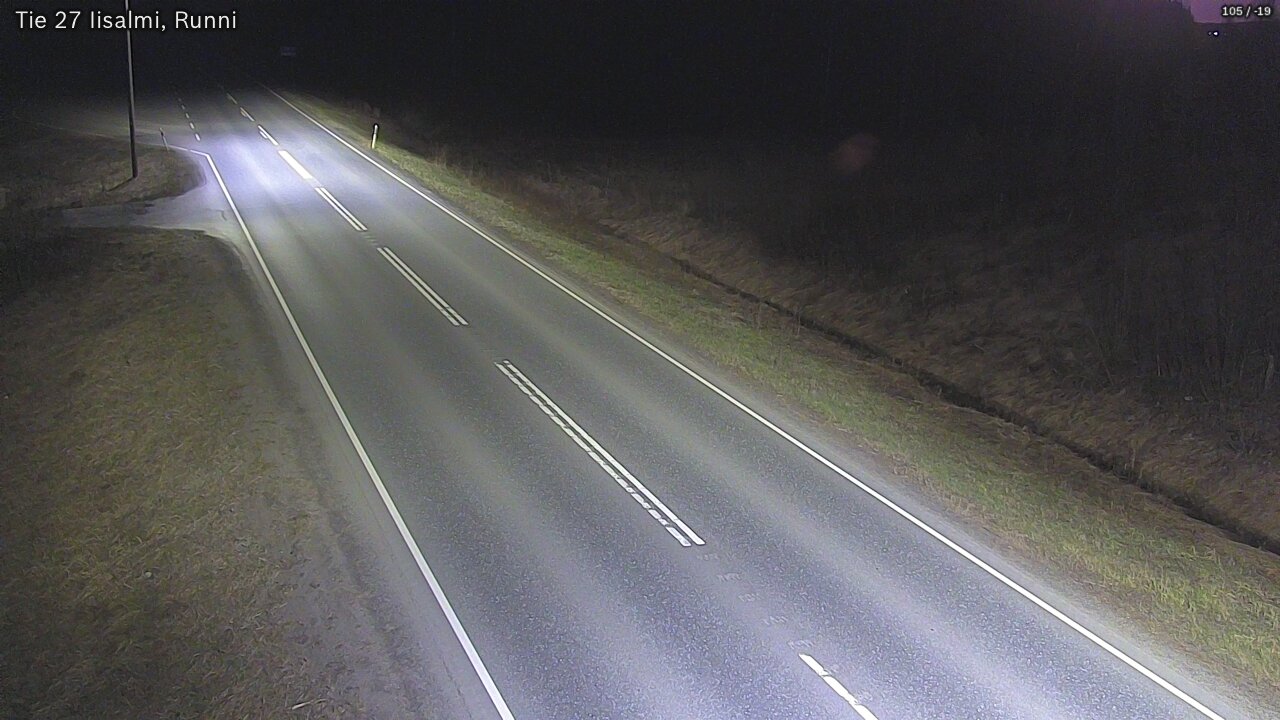 Weather Camera Image Road 27 Iisalmi, Runni, Iisalmi, Pohjois-Savo