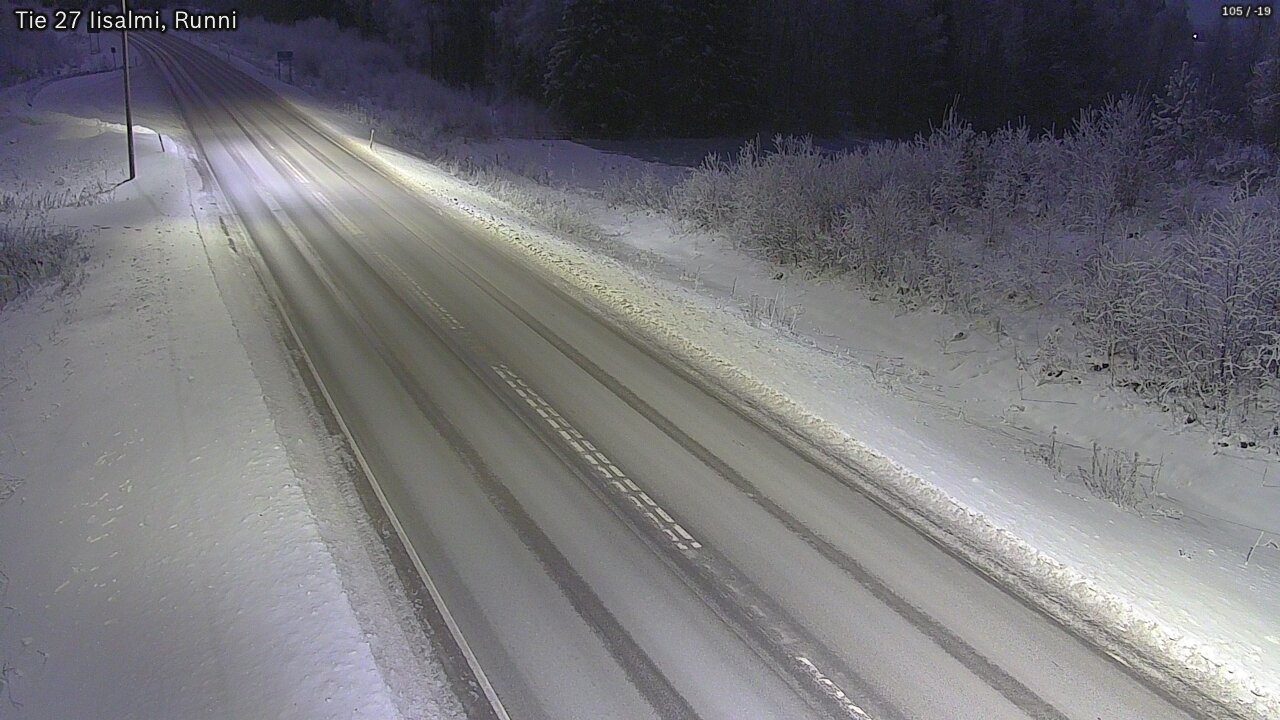 Weather Camera Image Road 27 Iisalmi, Runni, Iisalmi, Pohjois-Savo
