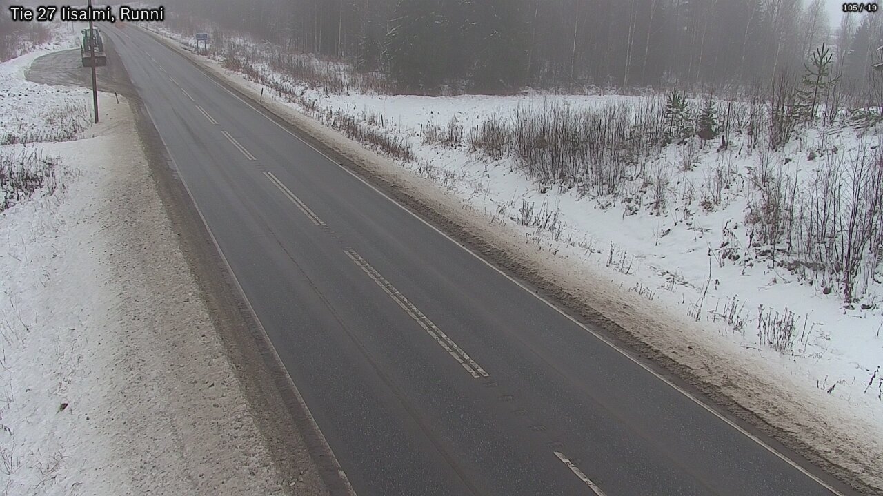 Weather Camera Image Road 27 Iisalmi, Runni, Iisalmi, Pohjois-Savo