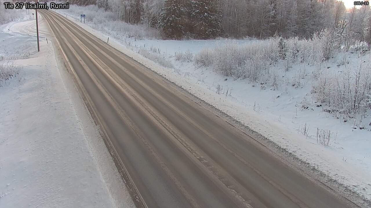 Weather Camera Image Road 27 Iisalmi, Runni, Iisalmi, Pohjois-Savo