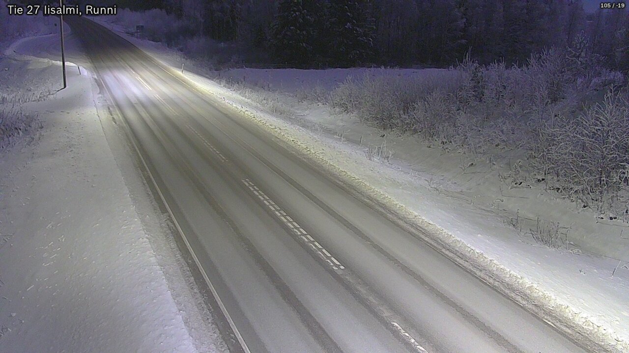 Weather Camera Image Road 27 Iisalmi, Runni, Iisalmi, Pohjois-Savo