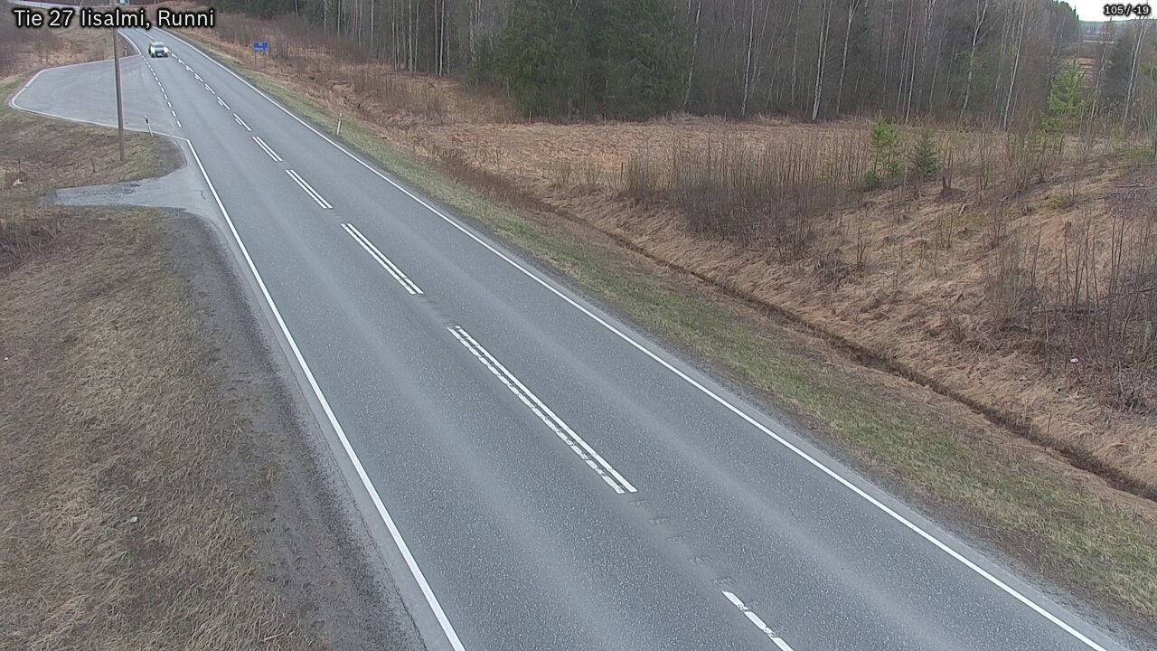 Weather Camera Image Road 27 Iisalmi, Runni, Iisalmi, Pohjois-Savo