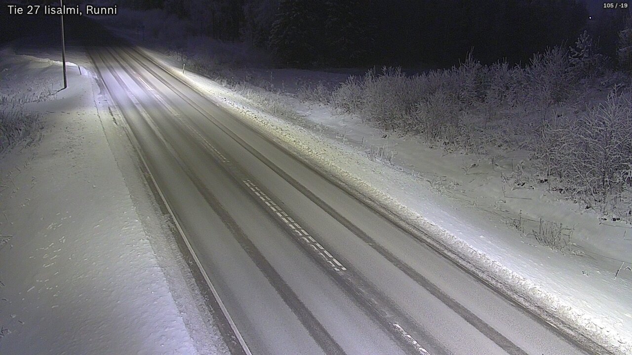 Weather Camera Image Road 27 Iisalmi, Runni, Iisalmi, Pohjois-Savo