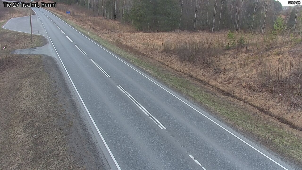 Weather Camera Image Road 27 Iisalmi, Runni, Iisalmi, Pohjois-Savo