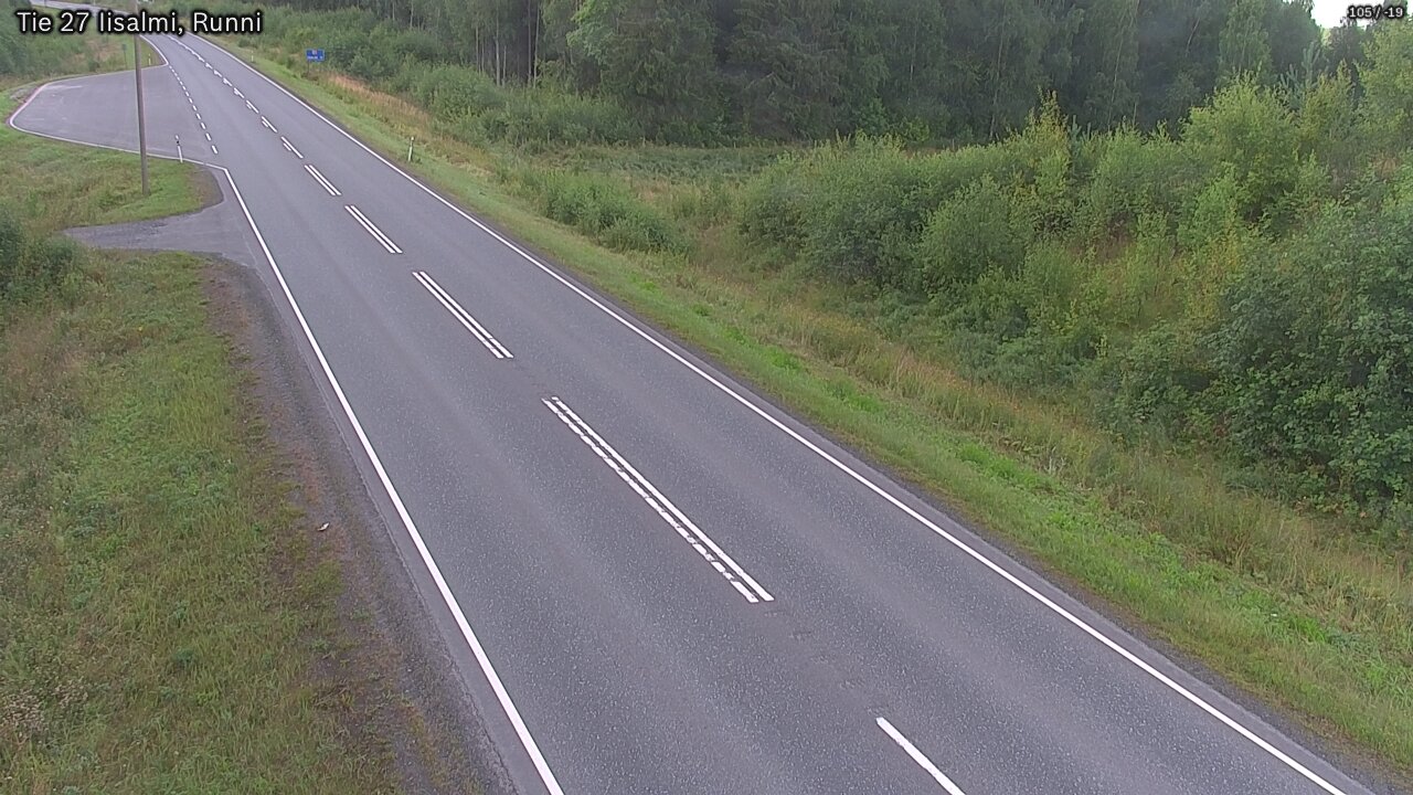 Weather Camera Image Road 27 Iisalmi, Runni, Iisalmi, Pohjois-Savo