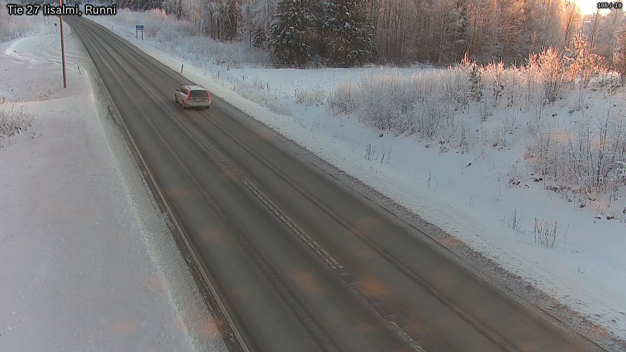 Weather Camera Image Road 27 Iisalmi, Runni, Iisalmi, Pohjois-Savo