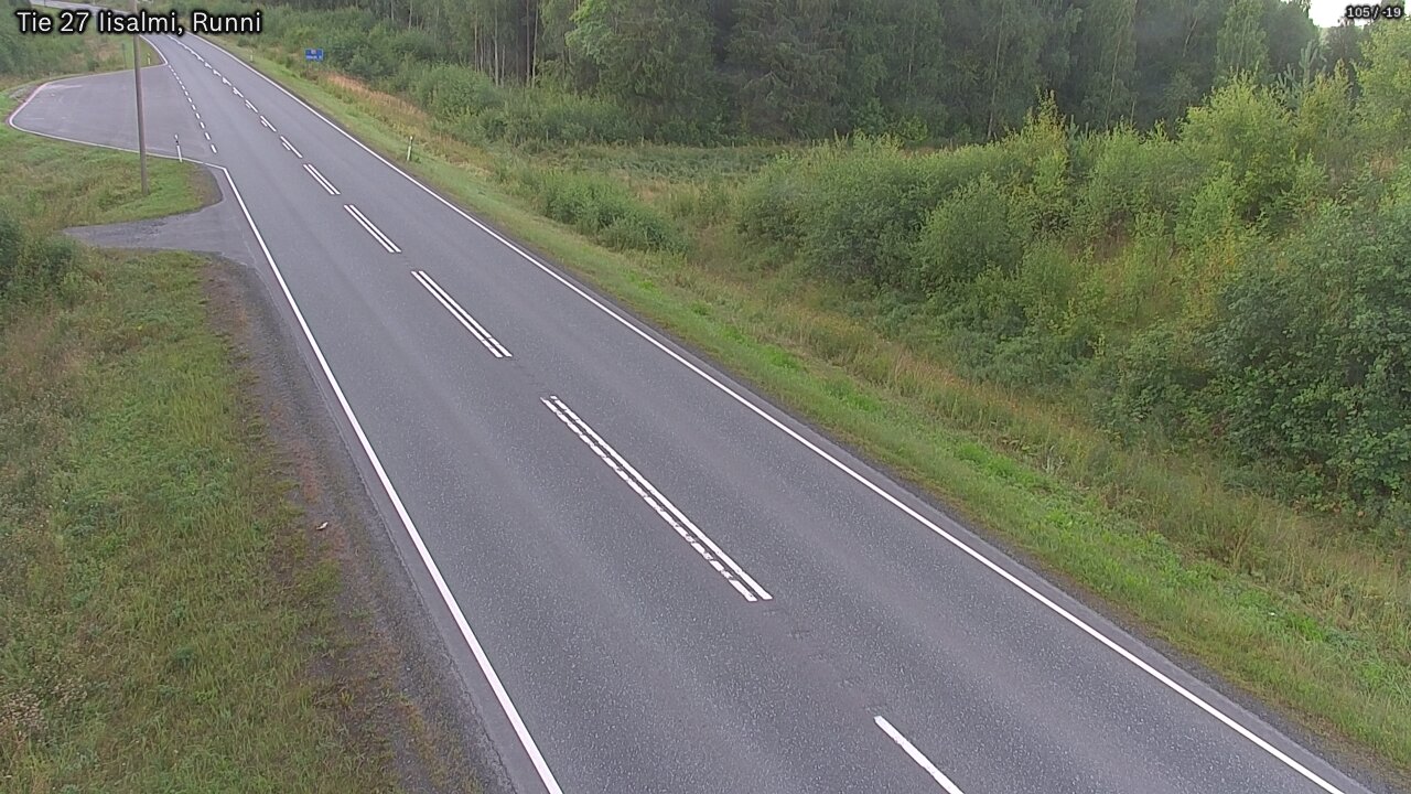 Weather Camera Image Road 27 Iisalmi, Runni, Iisalmi, Pohjois-Savo