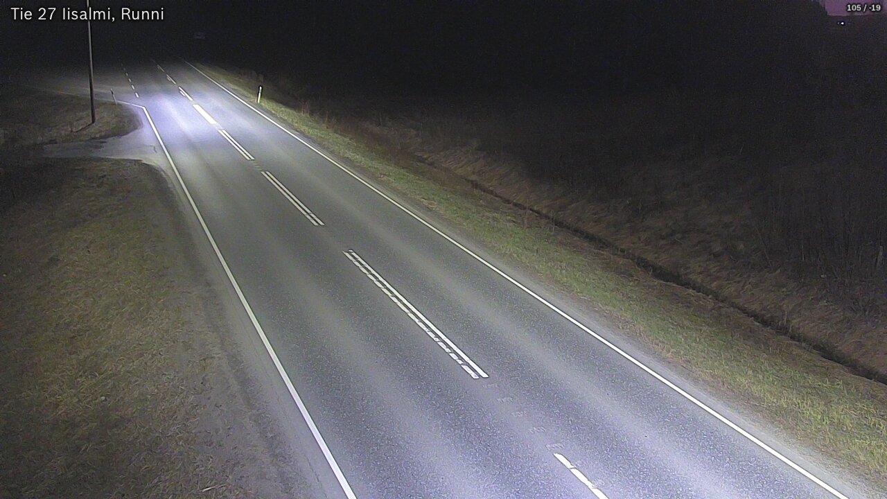 Weather Camera Image Road 27 Iisalmi, Runni, Iisalmi, Pohjois-Savo
