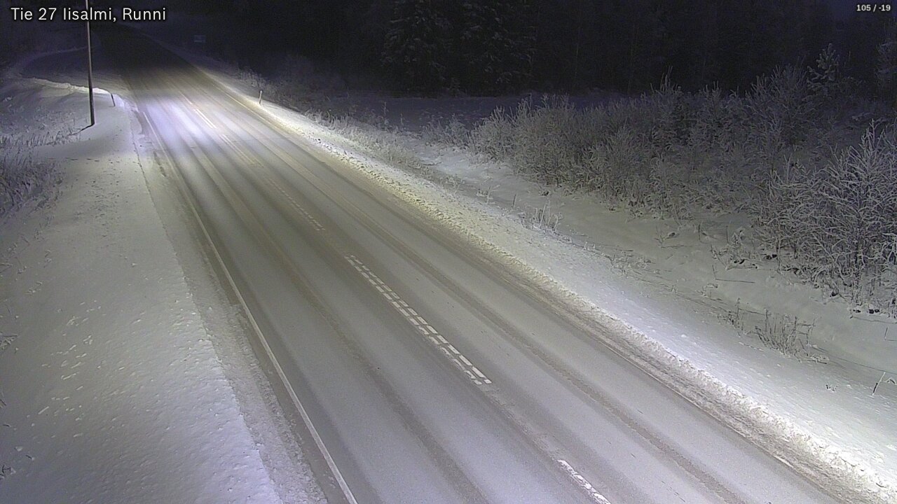 Weather Camera Image Väg 27 Idensalmi, Runni, Iisalmi, Pohjois-Savo