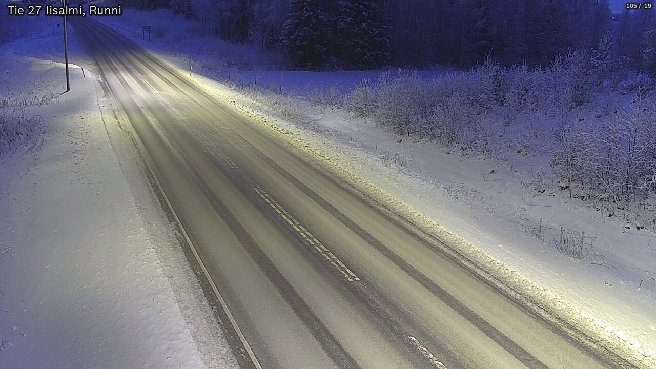 Weather Camera Image Road 27 Iisalmi, Runni, Iisalmi, Pohjois-Savo