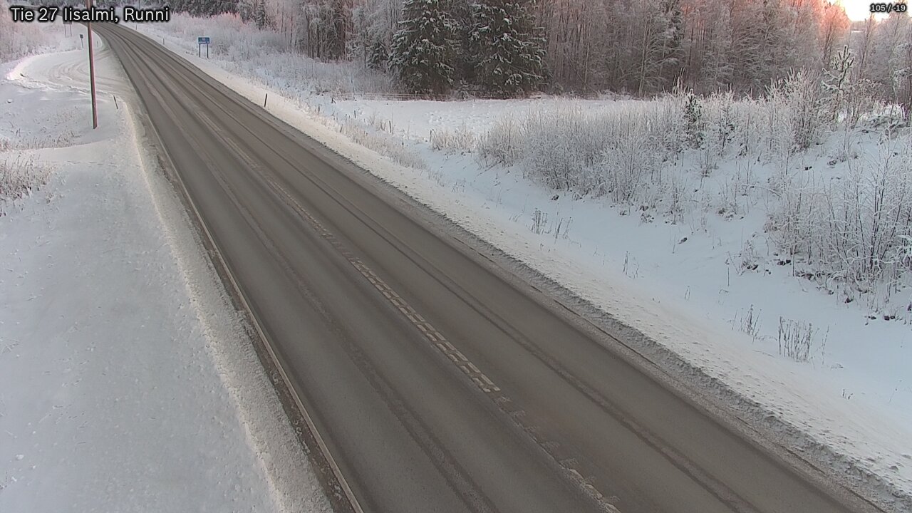 Weather Camera Image Road 27 Iisalmi, Runni, Iisalmi, Pohjois-Savo