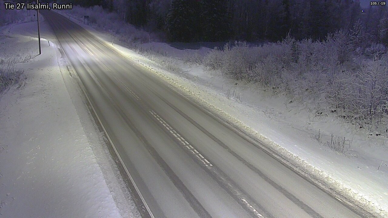Weather Camera Image Road 27 Iisalmi, Runni, Iisalmi, Pohjois-Savo