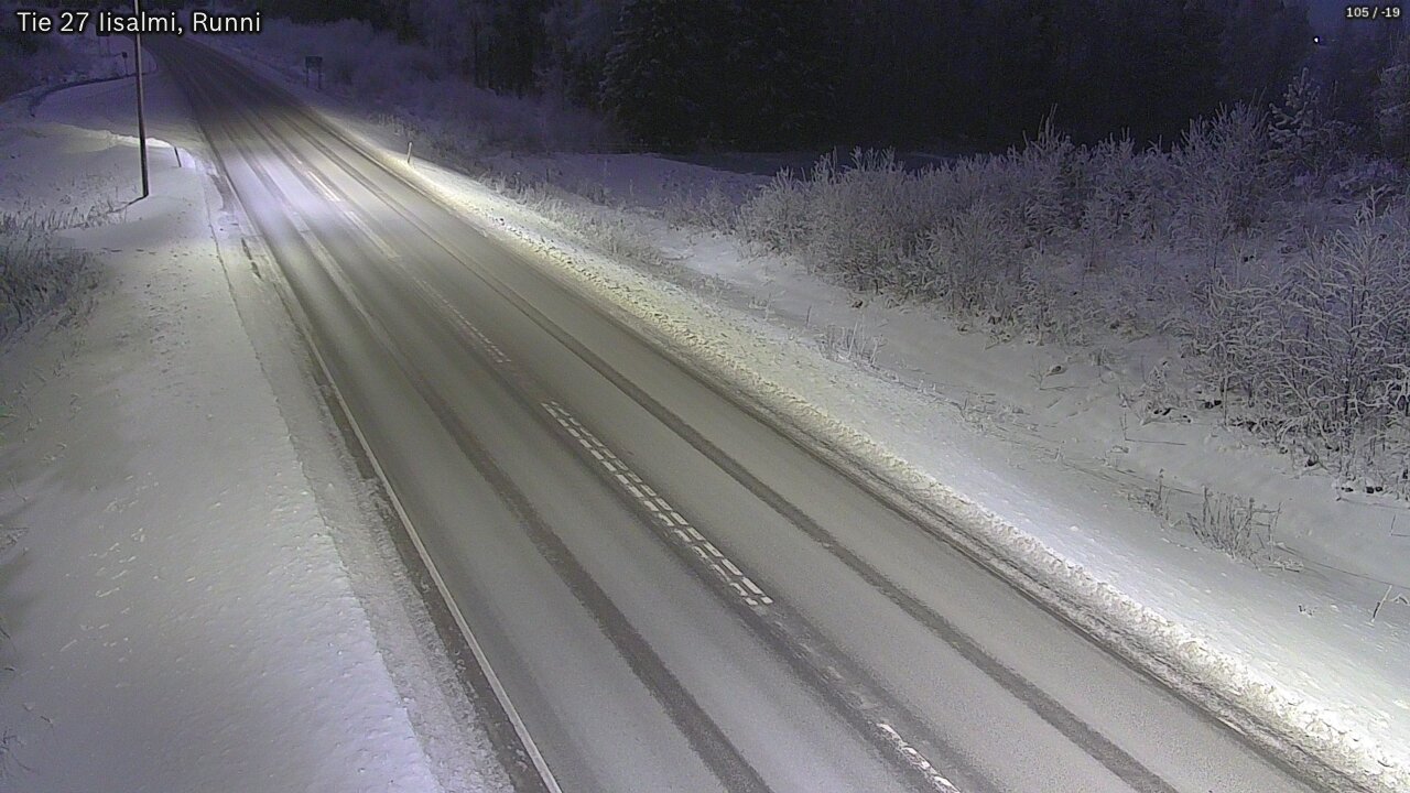 Weather Camera Image Road 27 Iisalmi, Runni, Iisalmi, Pohjois-Savo