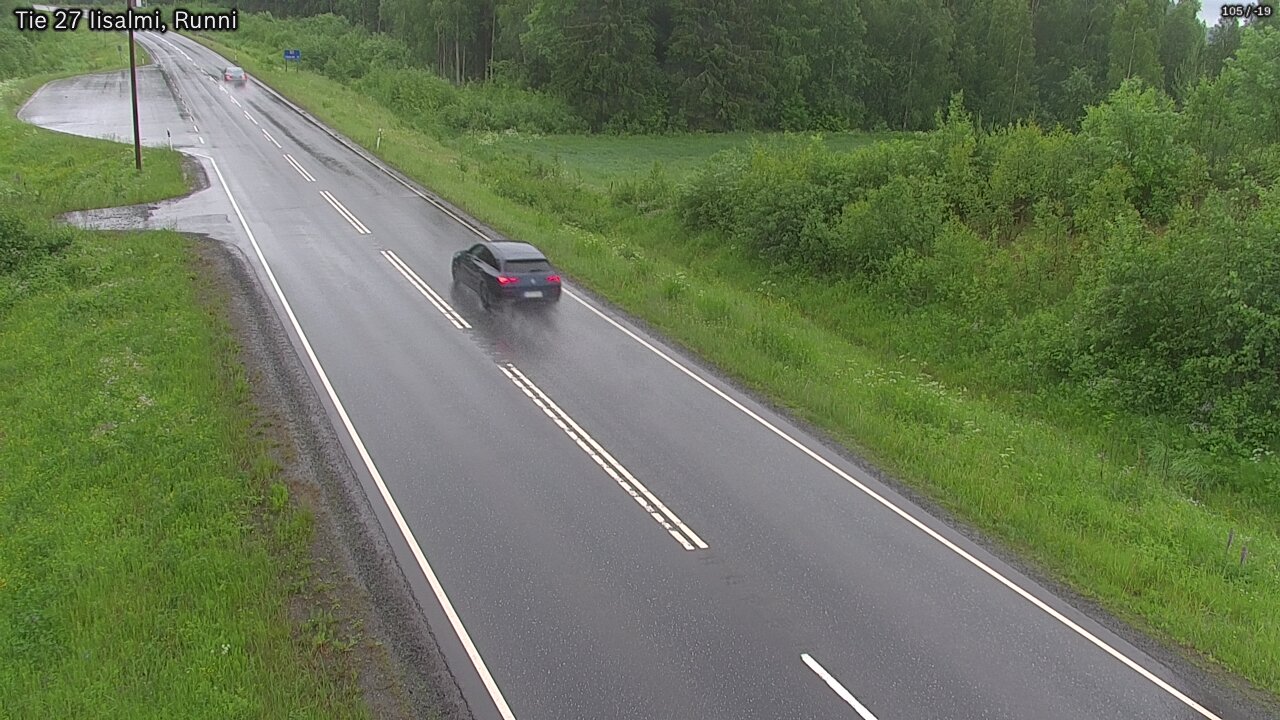 Weather Camera Image Väg 27 Idensalmi, Runni, Iisalmi, Pohjois-Savo