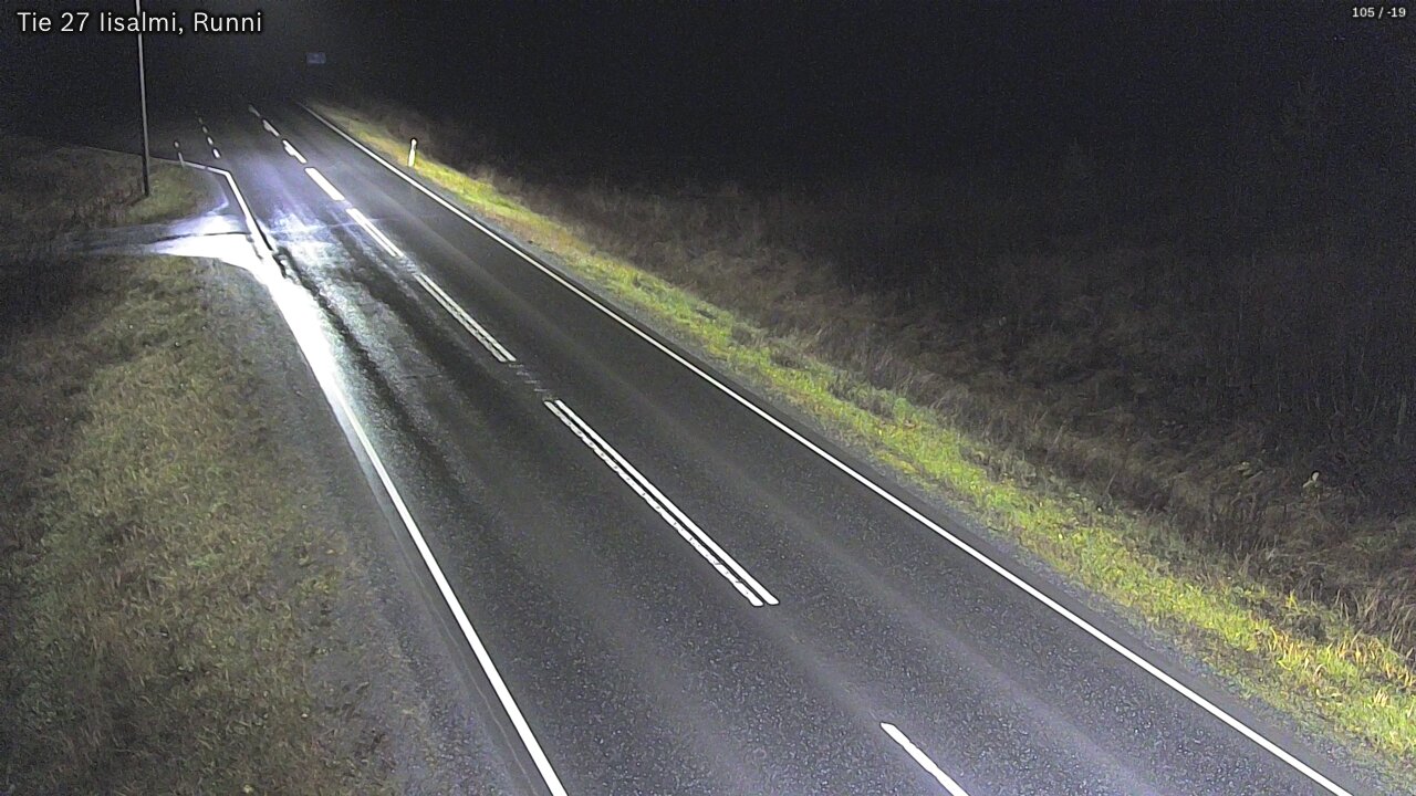 Weather Camera Image Road 27 Iisalmi, Runni, Iisalmi, Pohjois-Savo