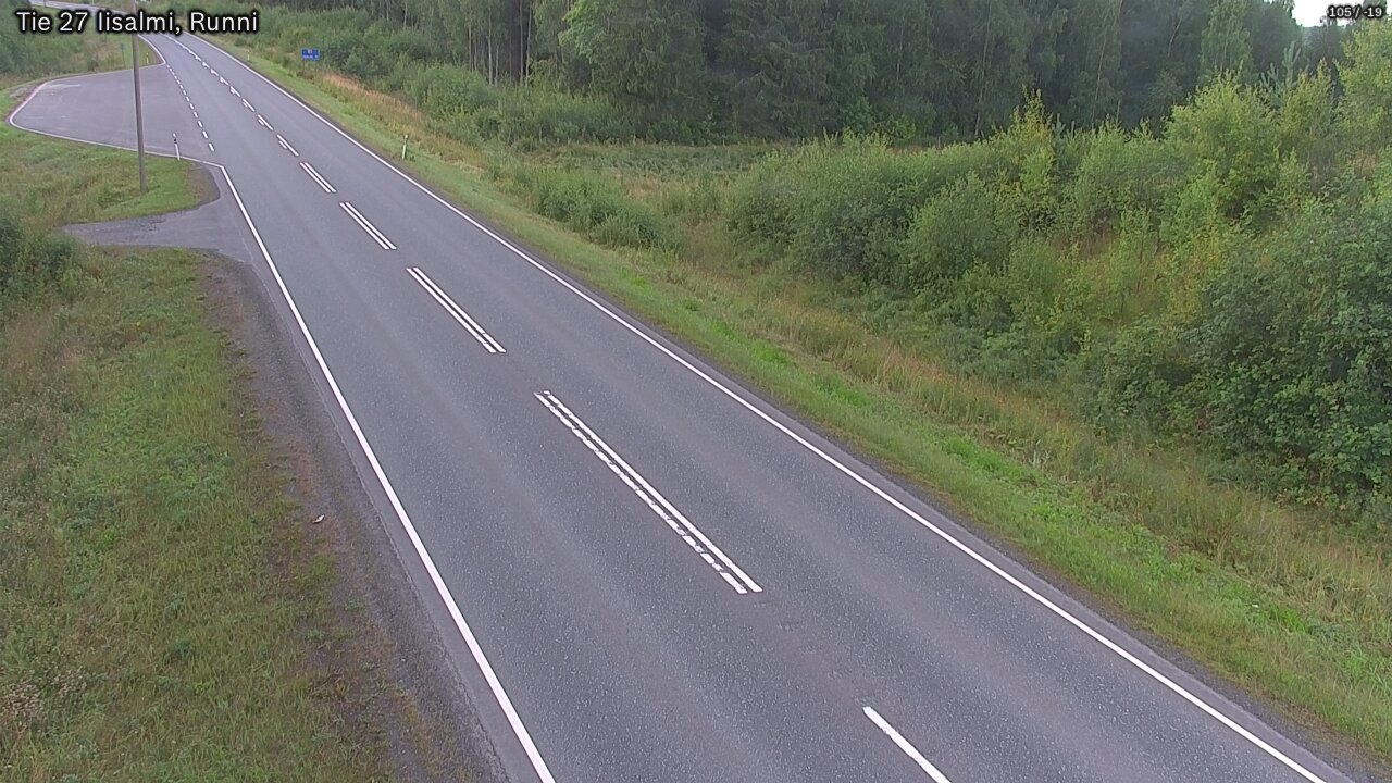 Weather Camera Image Road 27 Iisalmi, Runni, Iisalmi, Pohjois-Savo