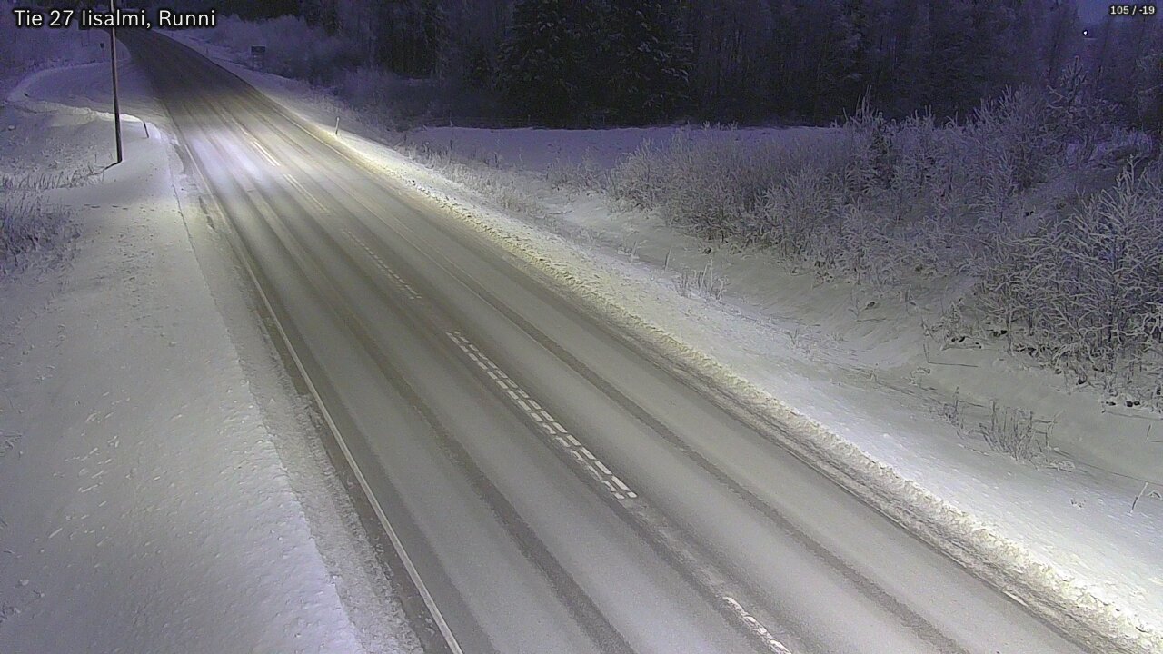 Weather Camera Image Road 27 Iisalmi, Runni, Iisalmi, Pohjois-Savo