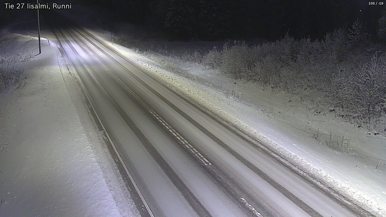 Weather Camera Image Road 27 Iisalmi, Runni, Iisalmi, Pohjois-Savo