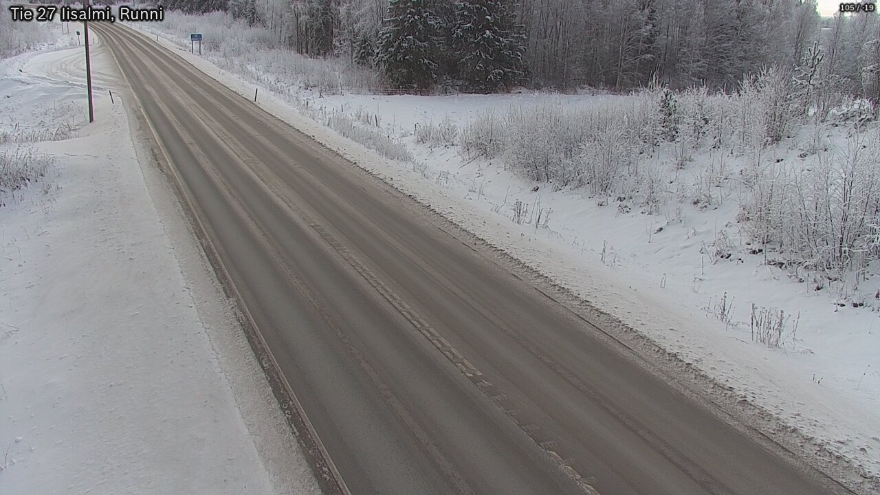 Weather Camera Image Road 27 Iisalmi, Runni, Iisalmi, Pohjois-Savo