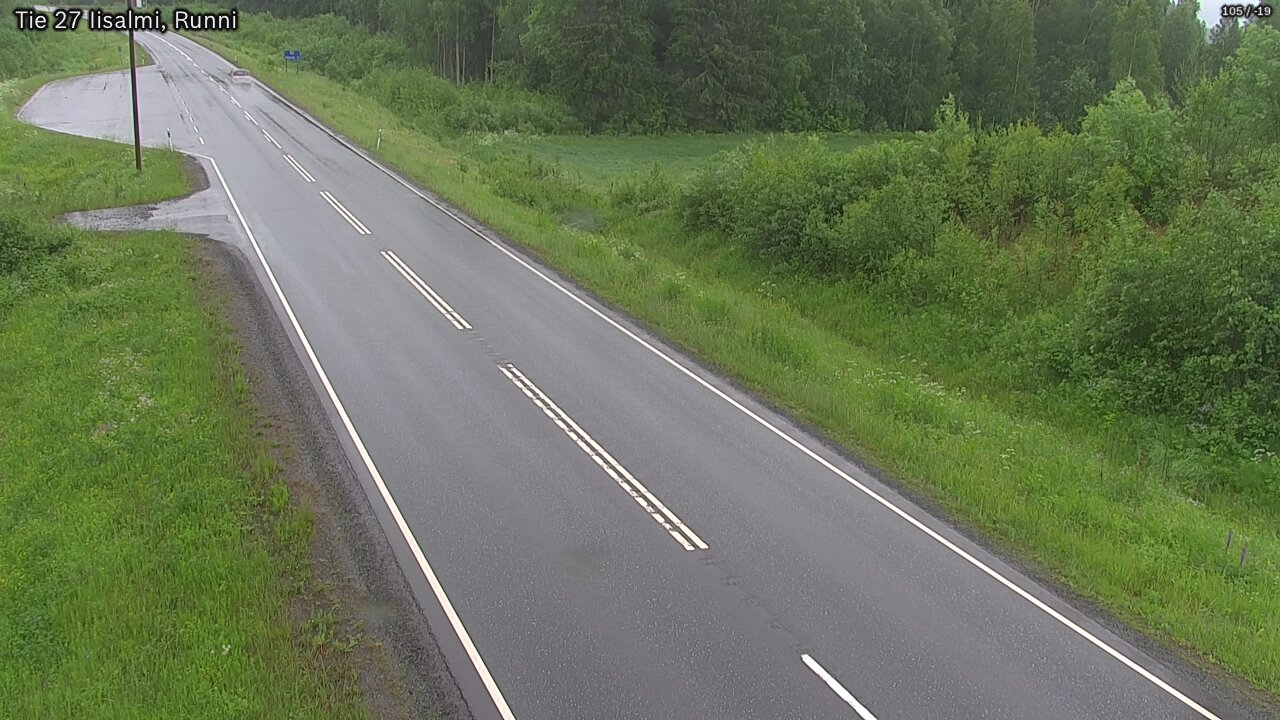 Weather Camera Image Väg 27 Idensalmi, Runni, Iisalmi, Pohjois-Savo