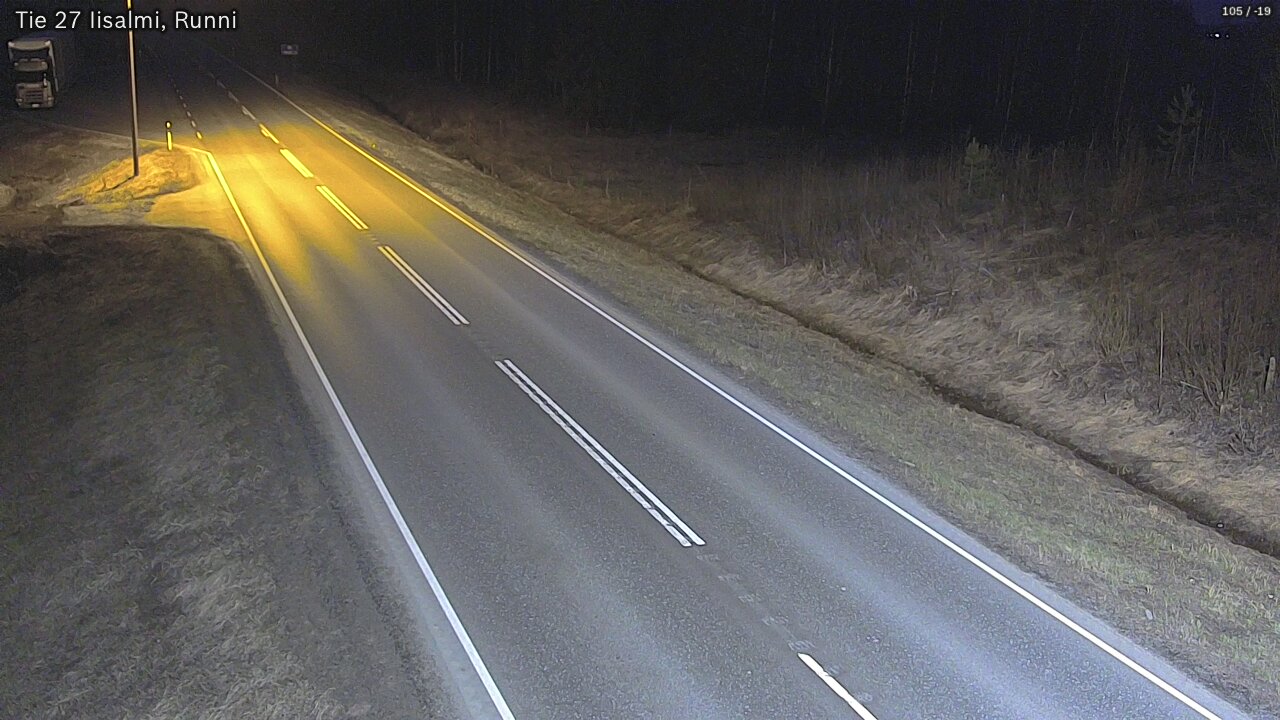 Weather Camera Image Väg 27 Idensalmi, Runni, Iisalmi, Pohjois-Savo