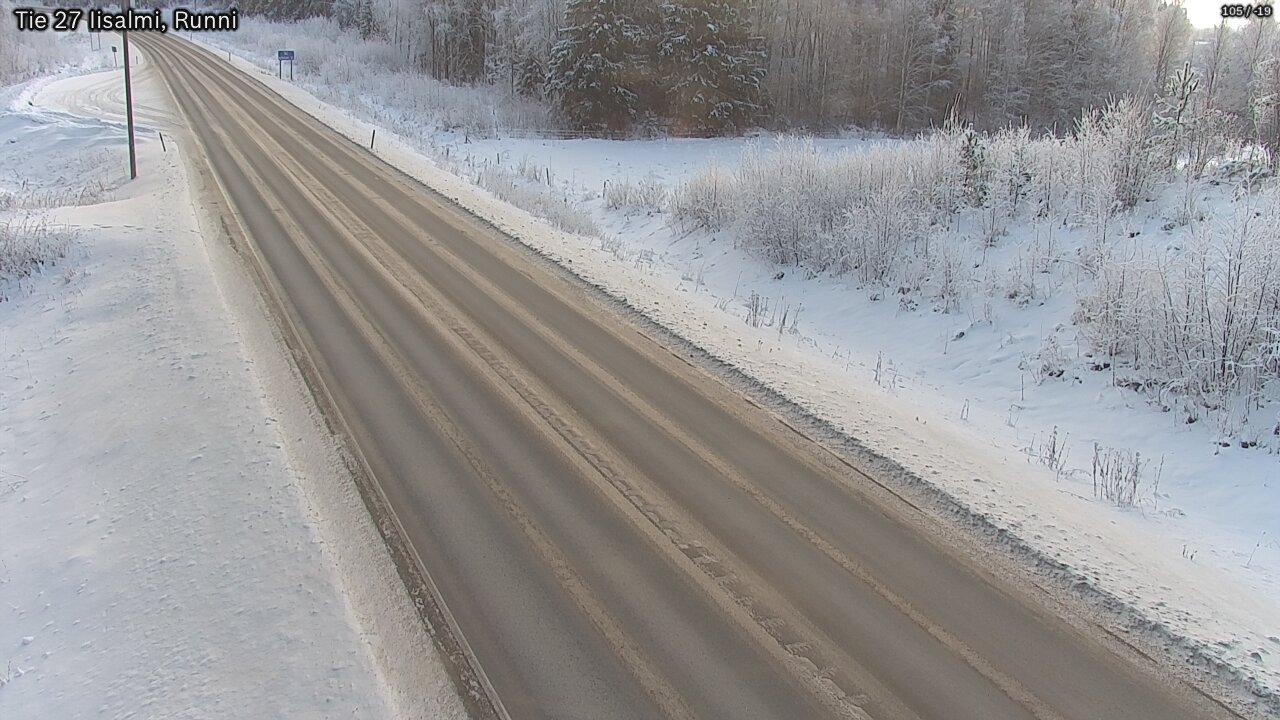 Weather Camera Image Road 27 Iisalmi, Runni, Iisalmi, Pohjois-Savo
