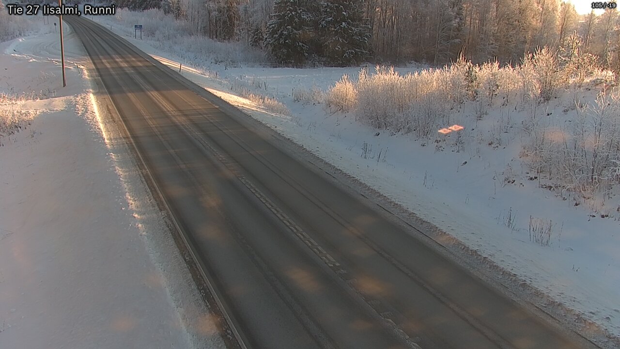 Weather Camera Image Road 27 Iisalmi, Runni, Iisalmi, Pohjois-Savo