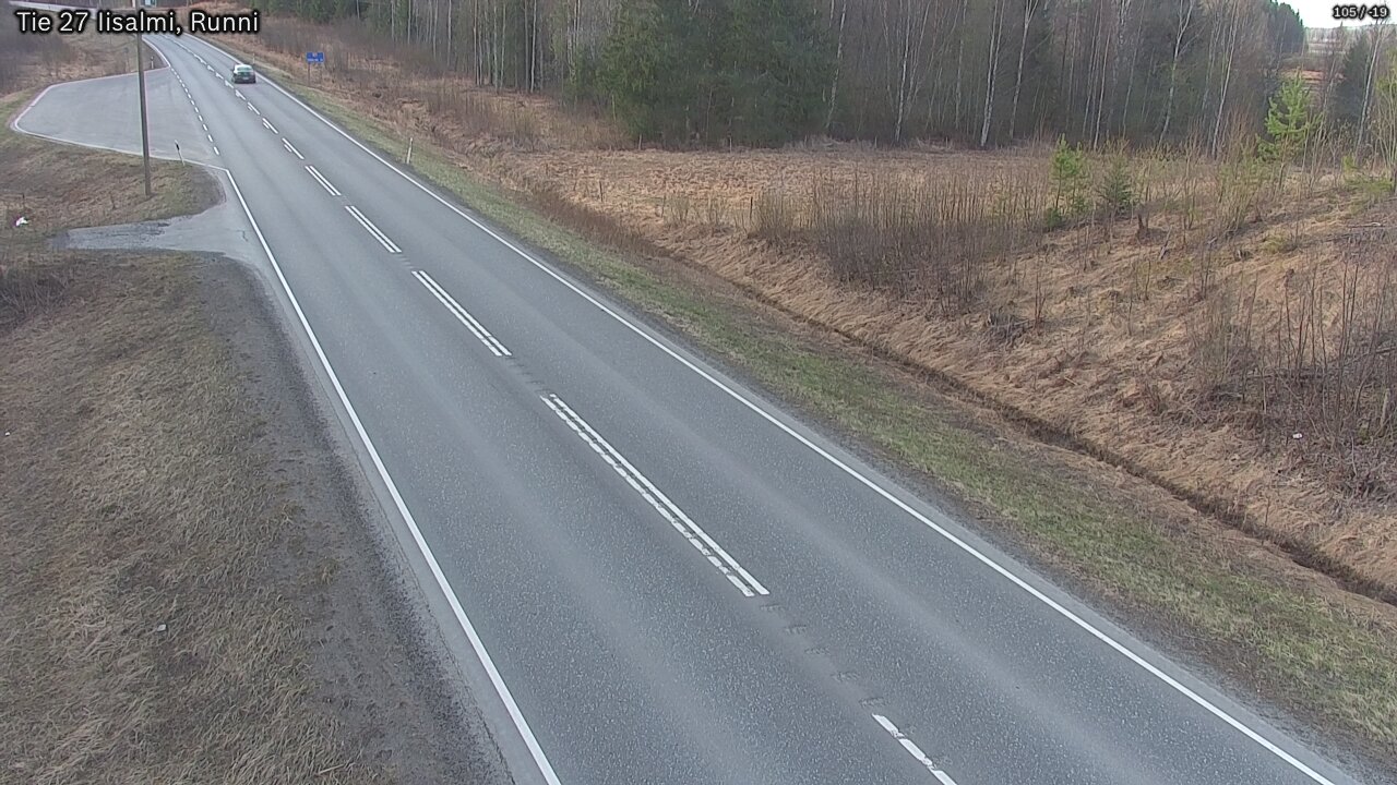 Weather Camera Image Road 27 Iisalmi, Runni, Iisalmi, Pohjois-Savo