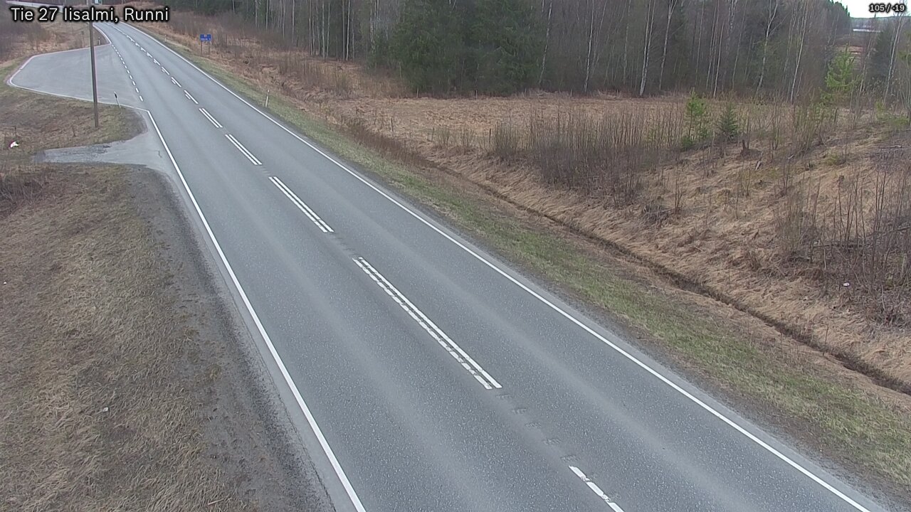 Weather Camera Image Road 27 Iisalmi, Runni, Iisalmi, Pohjois-Savo