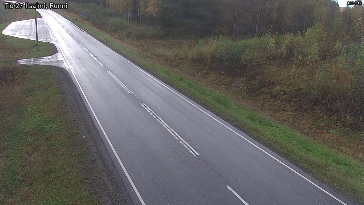 Weather Camera Image Road 27 Iisalmi, Runni, Iisalmi, Pohjois-Savo