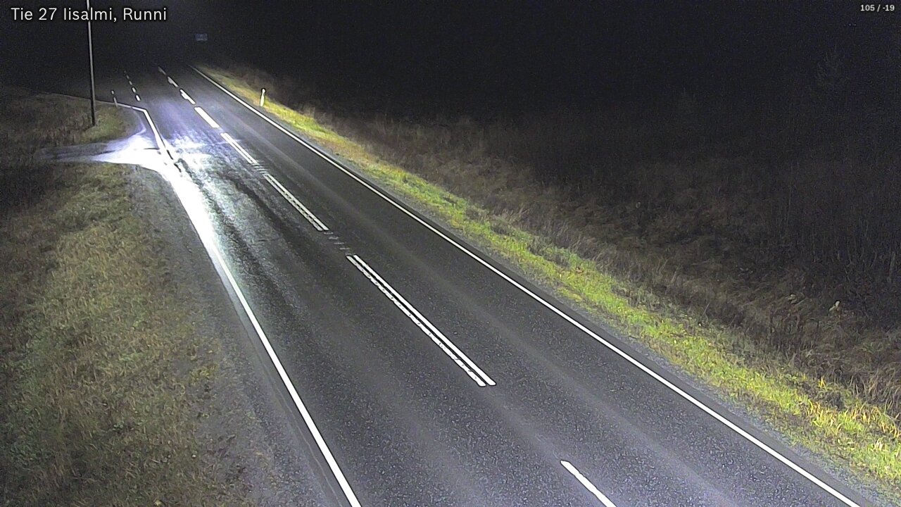 Weather Camera Image Road 27 Iisalmi, Runni, Iisalmi, Pohjois-Savo