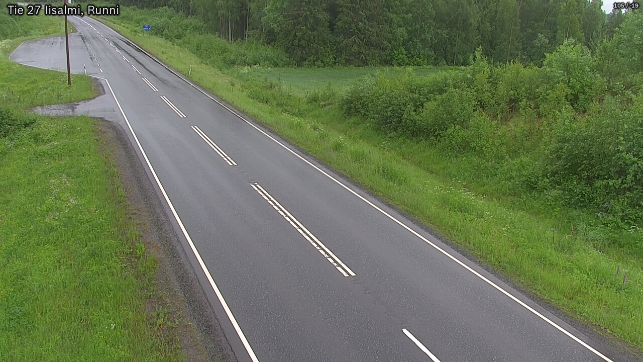 Weather Camera Image Väg 27 Idensalmi, Runni, Iisalmi, Pohjois-Savo