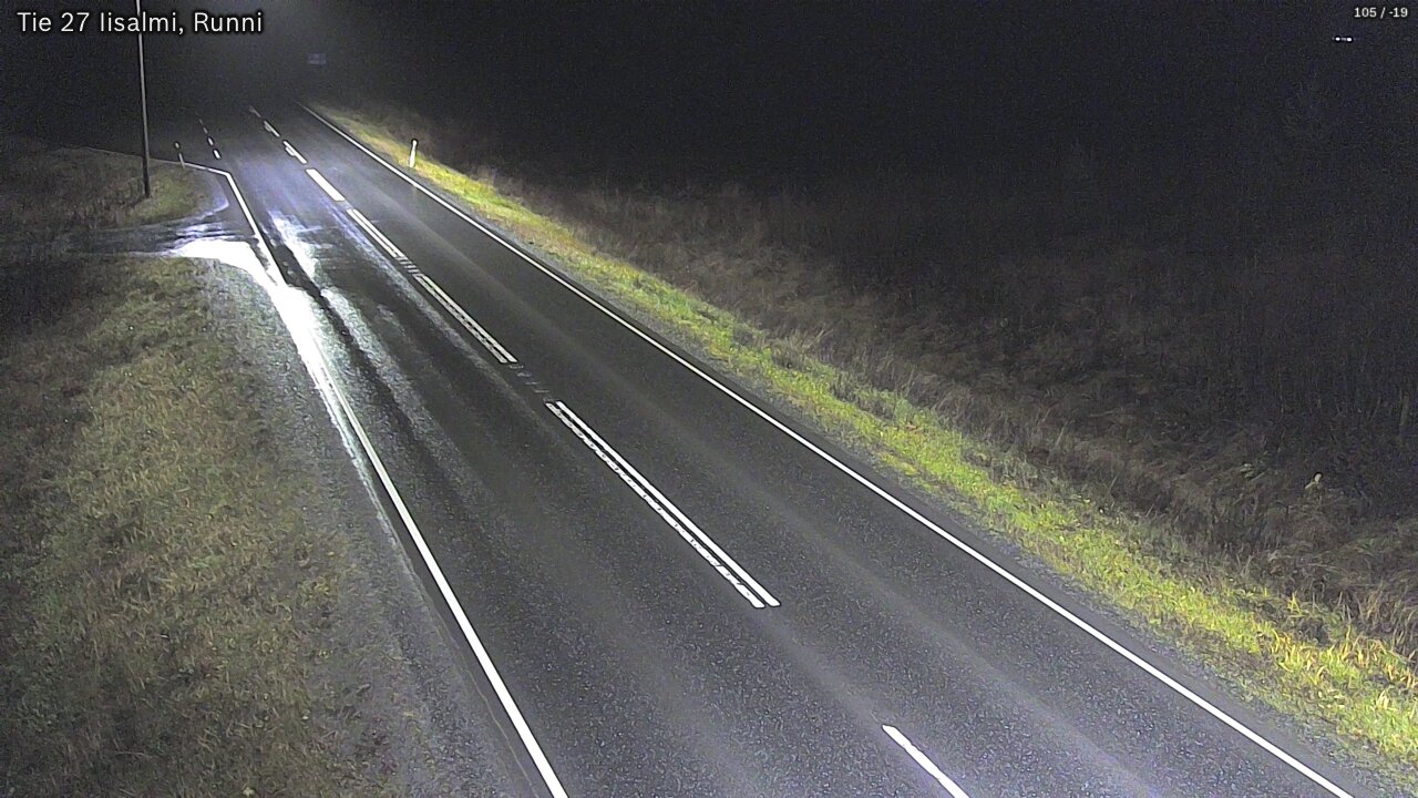 Weather Camera Image Road 27 Iisalmi, Runni, Iisalmi, Pohjois-Savo