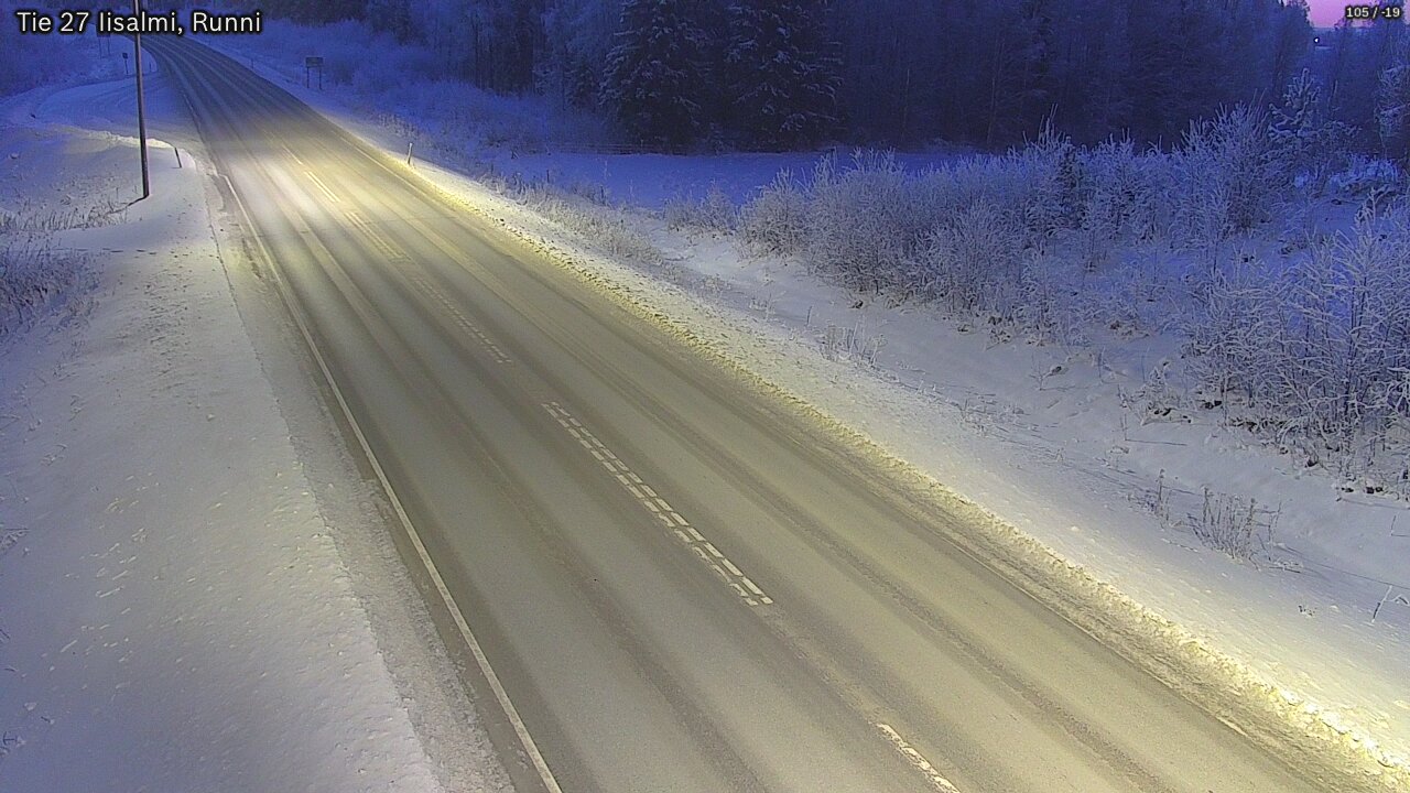 Weather Camera Image Väg 27 Idensalmi, Runni, Iisalmi, Pohjois-Savo