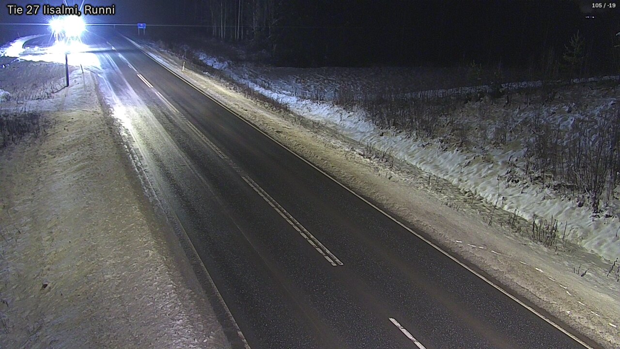 Weather Camera Image Väg 27 Idensalmi, Runni, Iisalmi, Pohjois-Savo