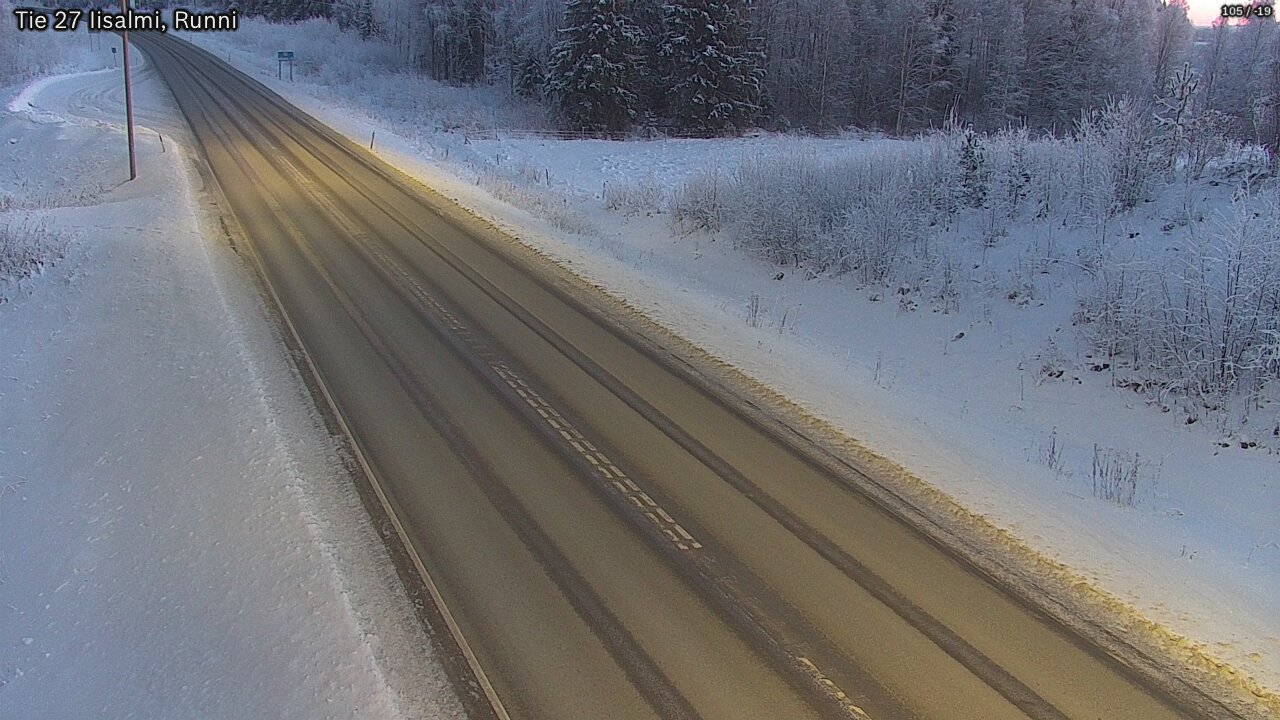 Weather Camera Image Road 27 Iisalmi, Runni, Iisalmi, Pohjois-Savo