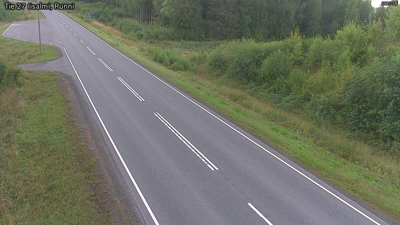 Weather Camera Image Road 27 Iisalmi, Runni, Iisalmi, Pohjois-Savo