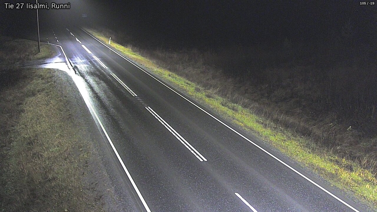Weather Camera Image Road 27 Iisalmi, Runni, Iisalmi, Pohjois-Savo