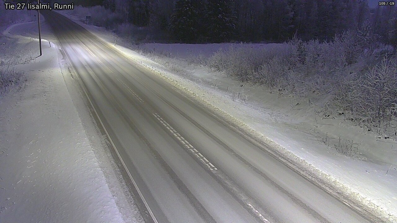 Weather Camera Image Road 27 Iisalmi, Runni, Iisalmi, Pohjois-Savo